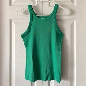 H&M Ribbed High Neck Tank Top